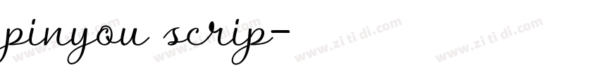 pinyou scrip字体转换